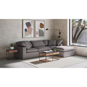 Moe's Home Terra Sectional in Light Grey (32' x 38' x 38') - YJ-1012-29