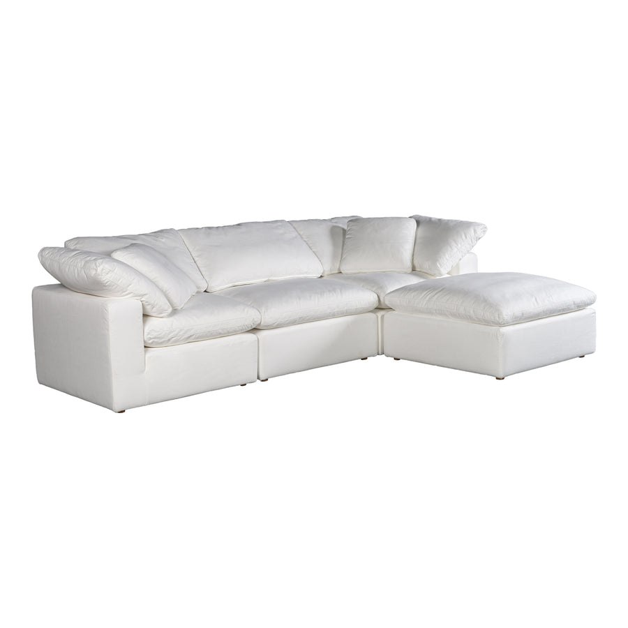 Moe's Home Terra Sectional in Cream (32' x 114' x 76') - YJ-1015-05