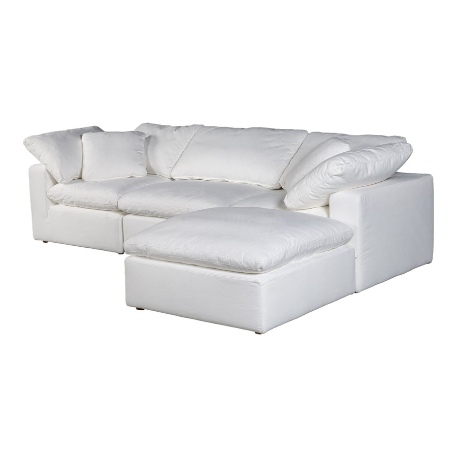 Moe's Home Terra Sectional in Cream (32' x 114' x 76') - YJ-1015-05