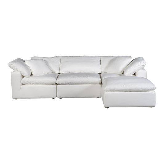 Moe's Home Terra Sectional in Cream (32" x 114" x 76") - YJ-1015-05