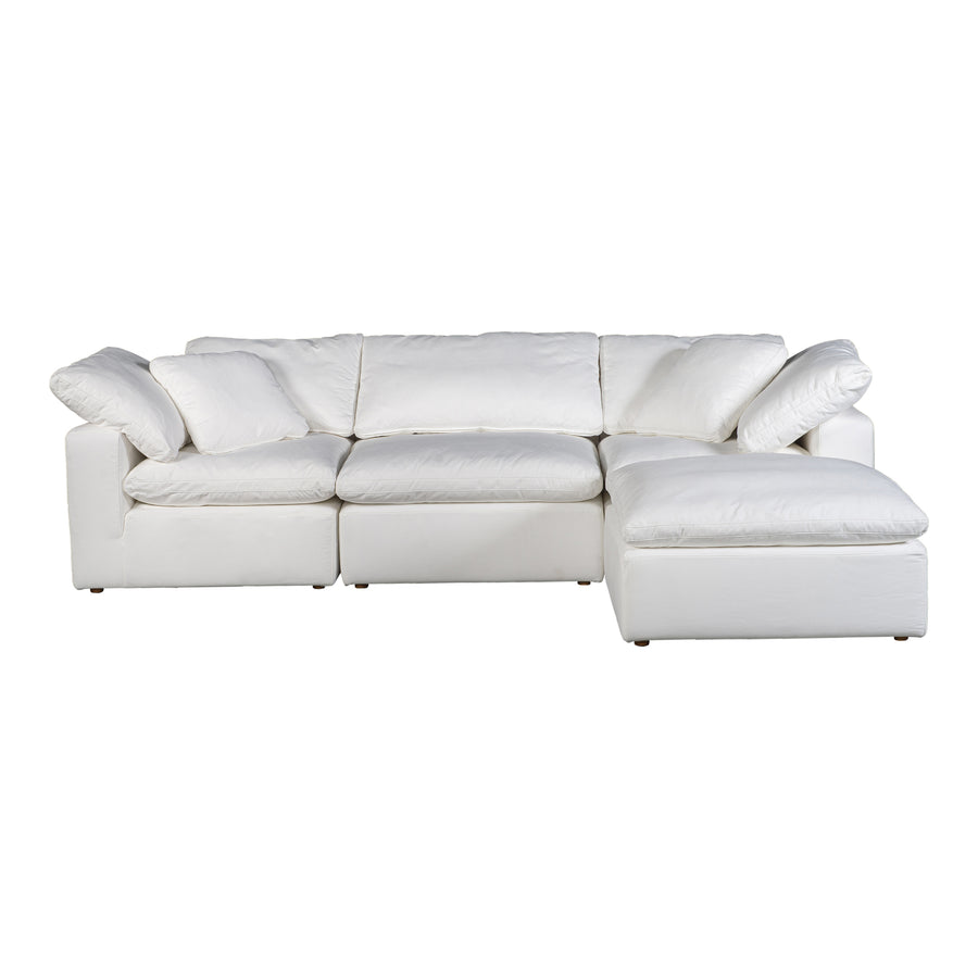 Moe's Home Terra Sectional in Cream (32' x 114' x 76') - YJ-1015-05