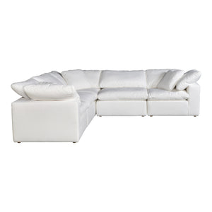 Moe's Home Terra Sectional in Cream (32' x 114' x 114') - YJ-1017-05