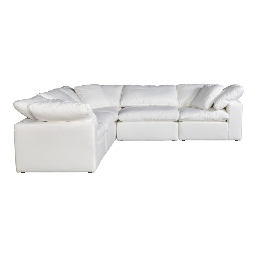 Moe's Home Terra Sectional in Cream (32' x 114' x 114') - YJ-1017-05