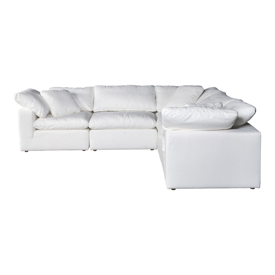 Moe's Home Terra Sectional in Cream (32' x 114' x 114') - YJ-1017-05