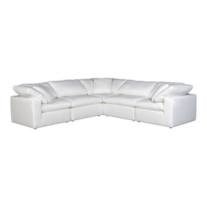 Moe's Home Terra Sectional in Cream (32' x 114' x 114') - YJ-1017-05