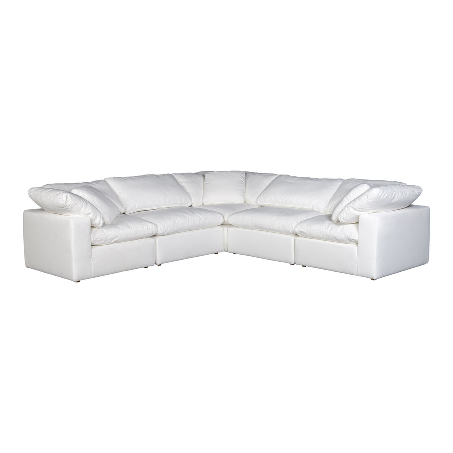 Moe's Home Terra Sectional in Cream (32' x 114' x 114') - YJ-1017-05