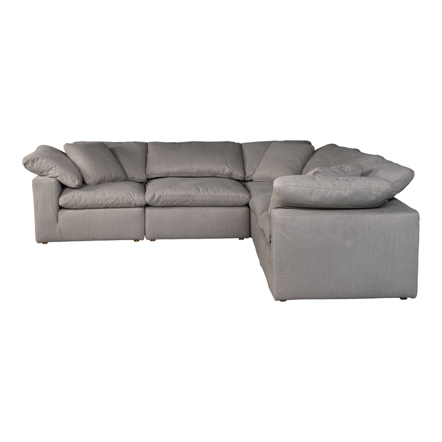 Moe's Home Terra Sectional in Light Grey (32' x 114' x 114') - YJ-1017-29