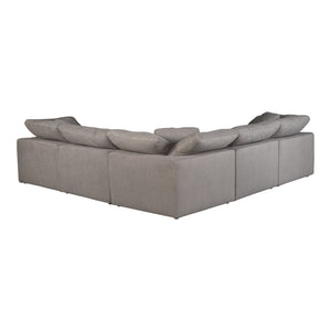 Moe's Home Terra Sectional in Light Grey (32' x 114' x 114') - YJ-1017-29