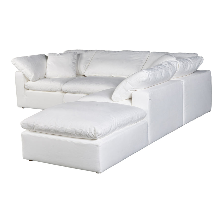 Moe's Home Terra Sectional in Cream (32' x 114' x 114') - YJ-1018-05