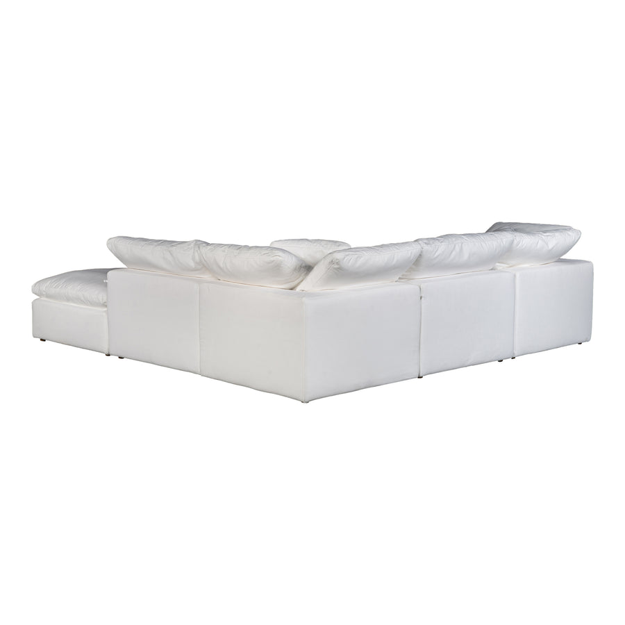 Moe's Home Terra Sectional in Cream (32' x 114' x 114') - YJ-1018-05