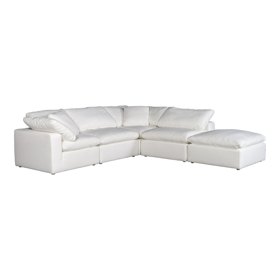 Moe's Home Terra Sectional in Cream (32' x 114' x 114') - YJ-1018-05