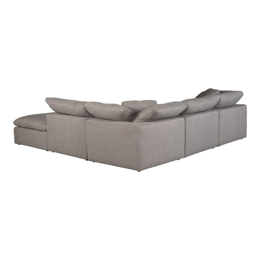 Moe's Home Terra Sectional in Light Grey (32' x 114' x 114') - YJ-1018-29