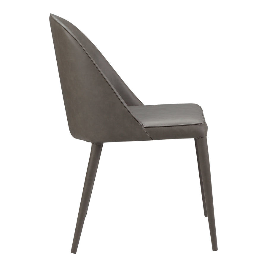 Moe's Home Burton Dining Chair in Dark Grey (33' x 19' x 22') - YM-1002-26
