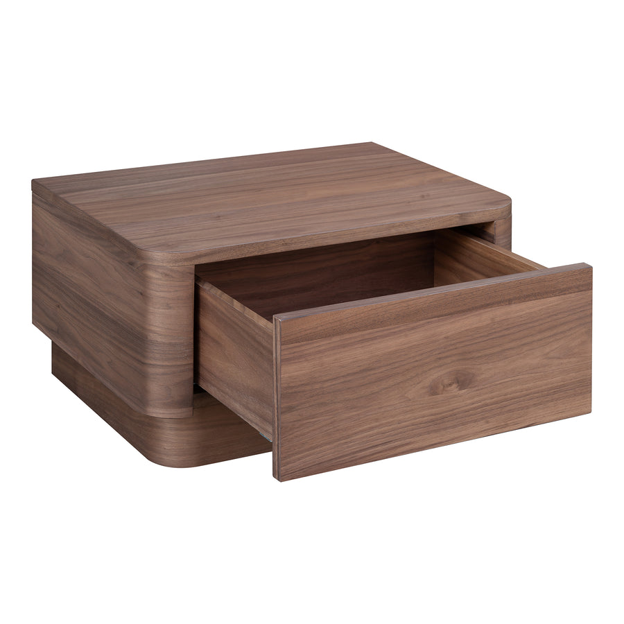 Moe's Home Round Nightstand in Walnut (11' x 20' x 15') - YR-1001-03