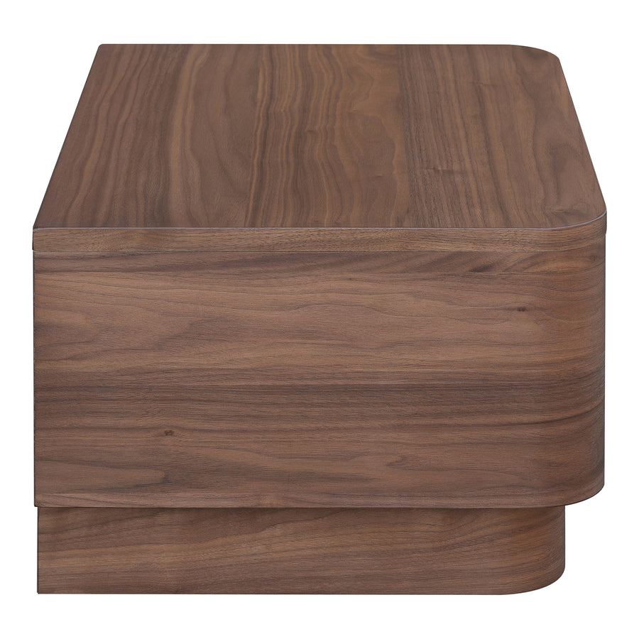 Moe's Home Round Nightstand in Walnut (11' x 20' x 15') - YR-1001-03