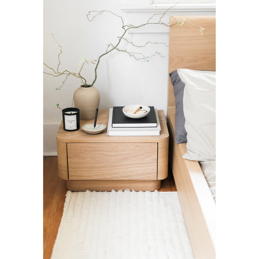 Moe's Home Round Nightstand in Light Brown (11' x 20' x 15') - YR-1001-21