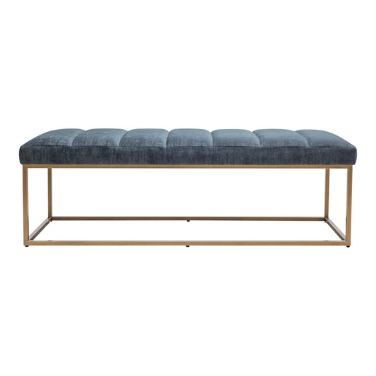 Moe's Home Katie Bench in Blue (19.5" x 59" x 20") - ZT-1026-15