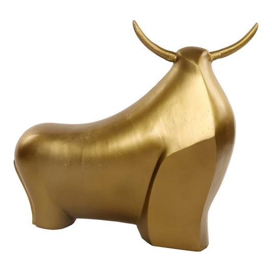 Moe's Home Brahman Sculpture in Gold (20" x 25" x 7") - ZY-1012-01