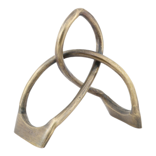 Moe's Home Mandorla Sculpture in Brass (10.75" x 9.5" x 5") - ZY-1018-01