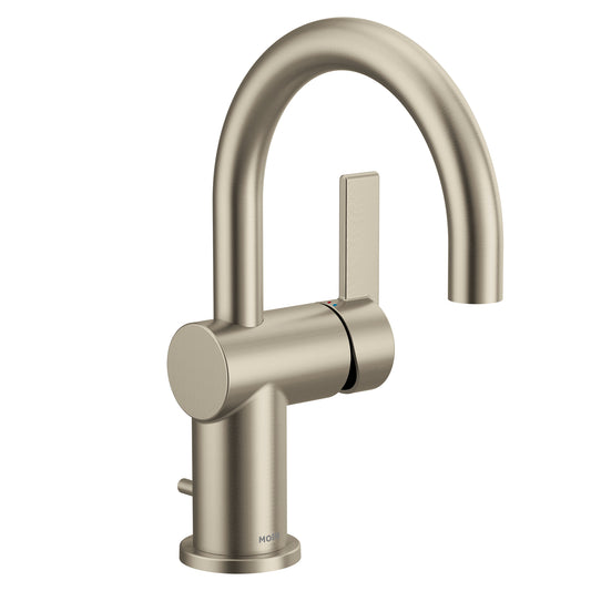 Cia 9" 1.2 gpm 1 Handle One or Three Hole Single-Handle Lavatory Faucet in Brushed Nickel