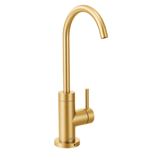 Sip 11' 1.5 gpm 1 Lever Handle One Hole Deck Mount Modern Beverage Faucet in Brushed Gold