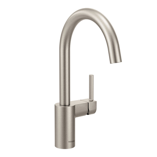 Align 15.31" 1.5 gpm 1 Lever Handle One or Three Hole Deck Mount Kitchen Faucet in Spot Resist Stainless