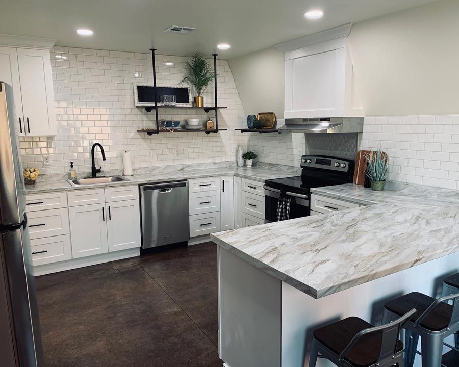 remodeled white kitchen