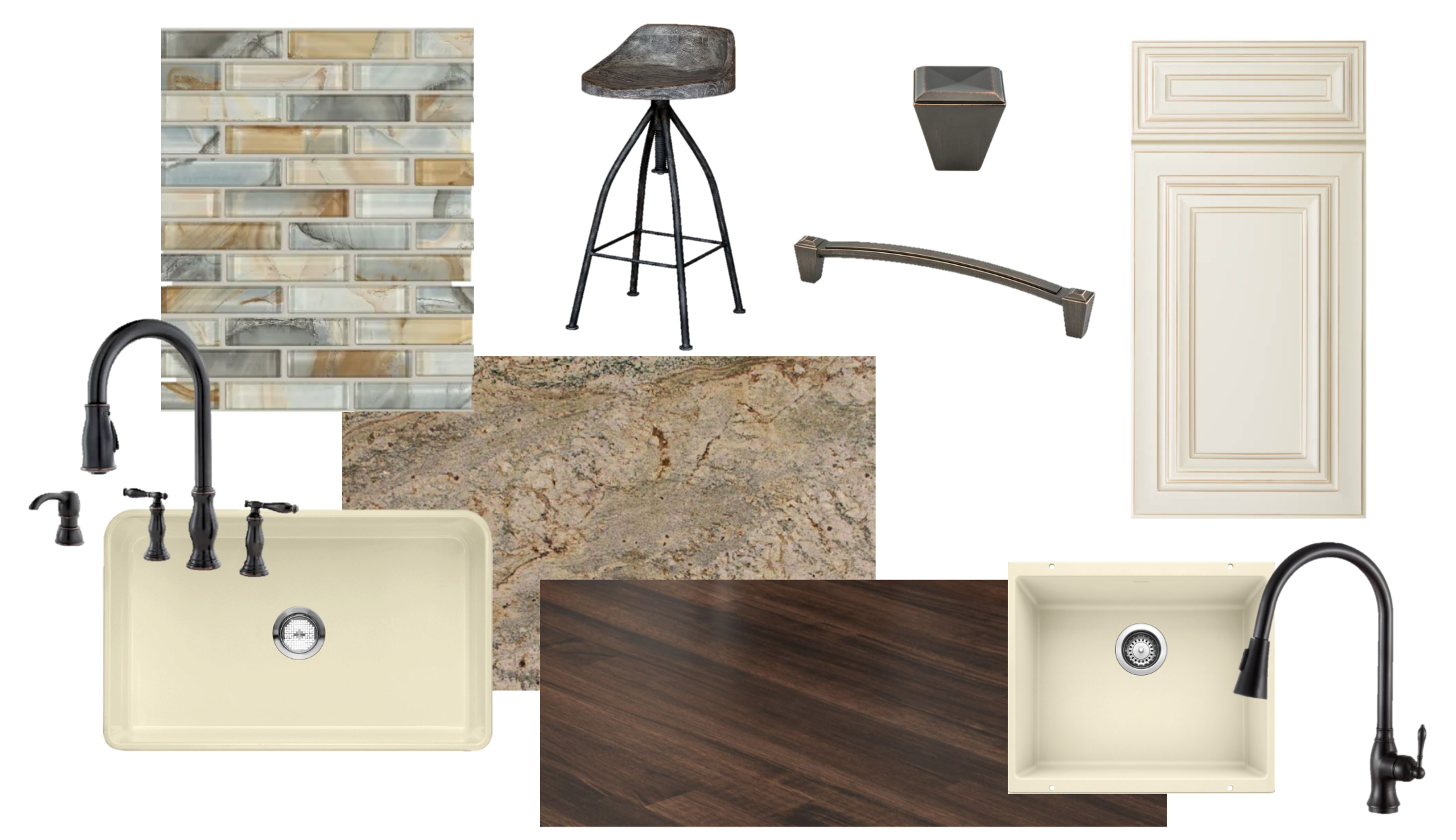 french country kitchen concept board