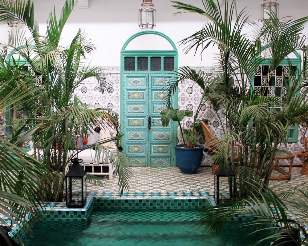 mosaic tiles in moroccan style living space