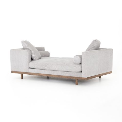 four hands grey chaise lounge