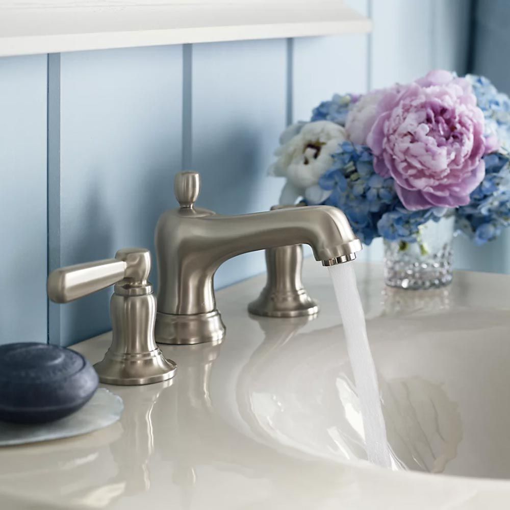 Kohler  Bancroft Two-Handle Widespread Bathroom Faucet in Vibrant Brushed Nickel