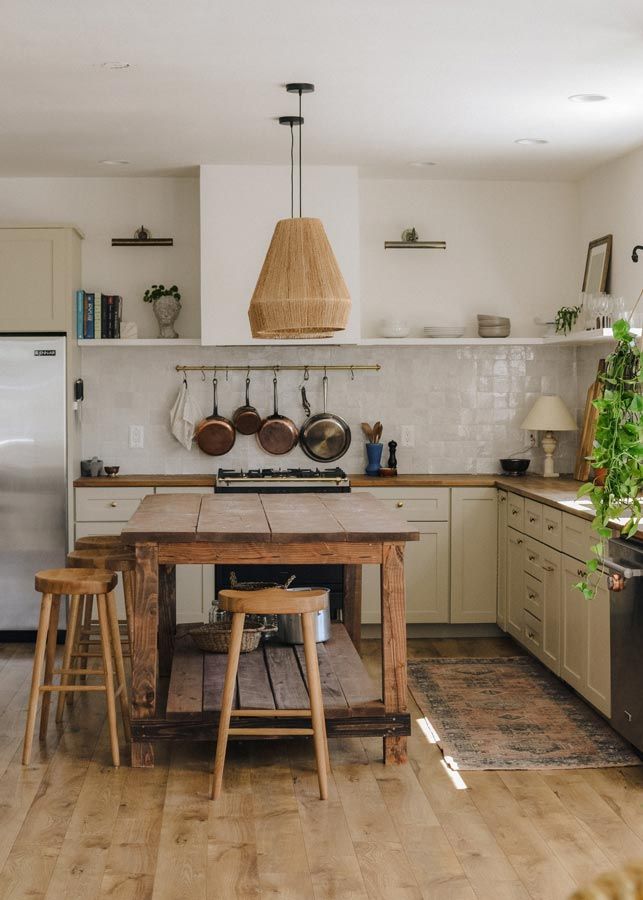 wood floors in kitchen