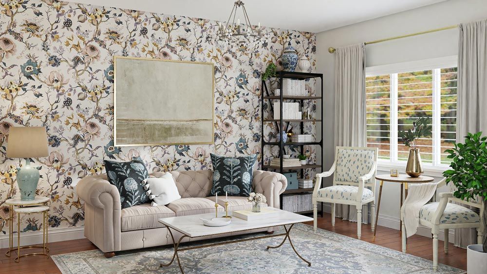 maximalist interior with a cottage twist