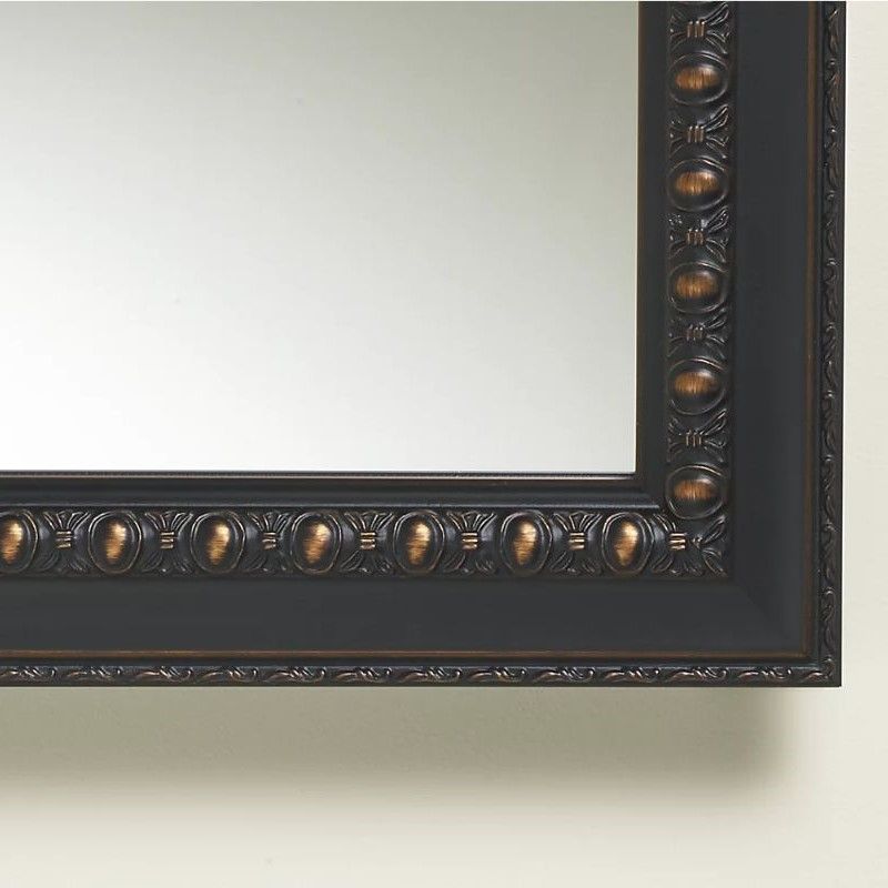 close-up image of a framed mirror