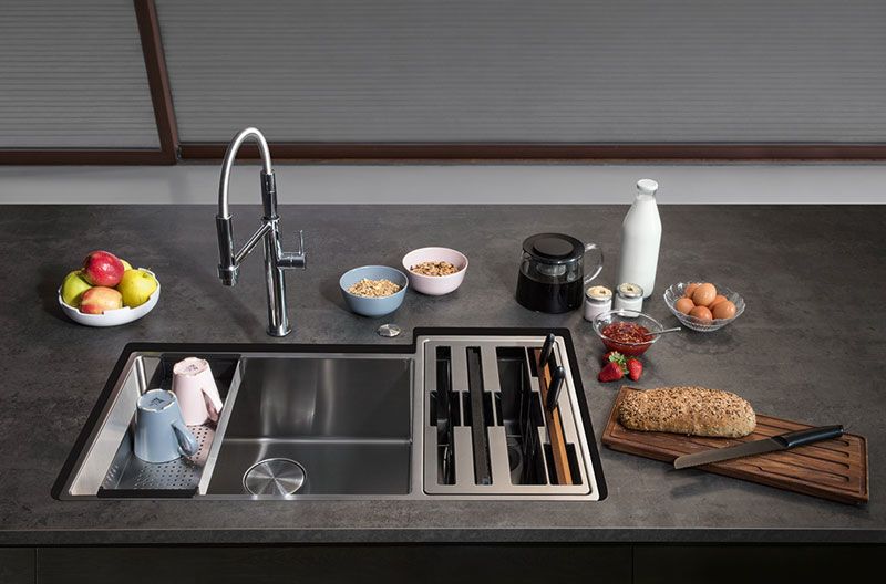 gourmet kitchen Franke sink