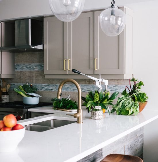 modern kitchen with neutral colors