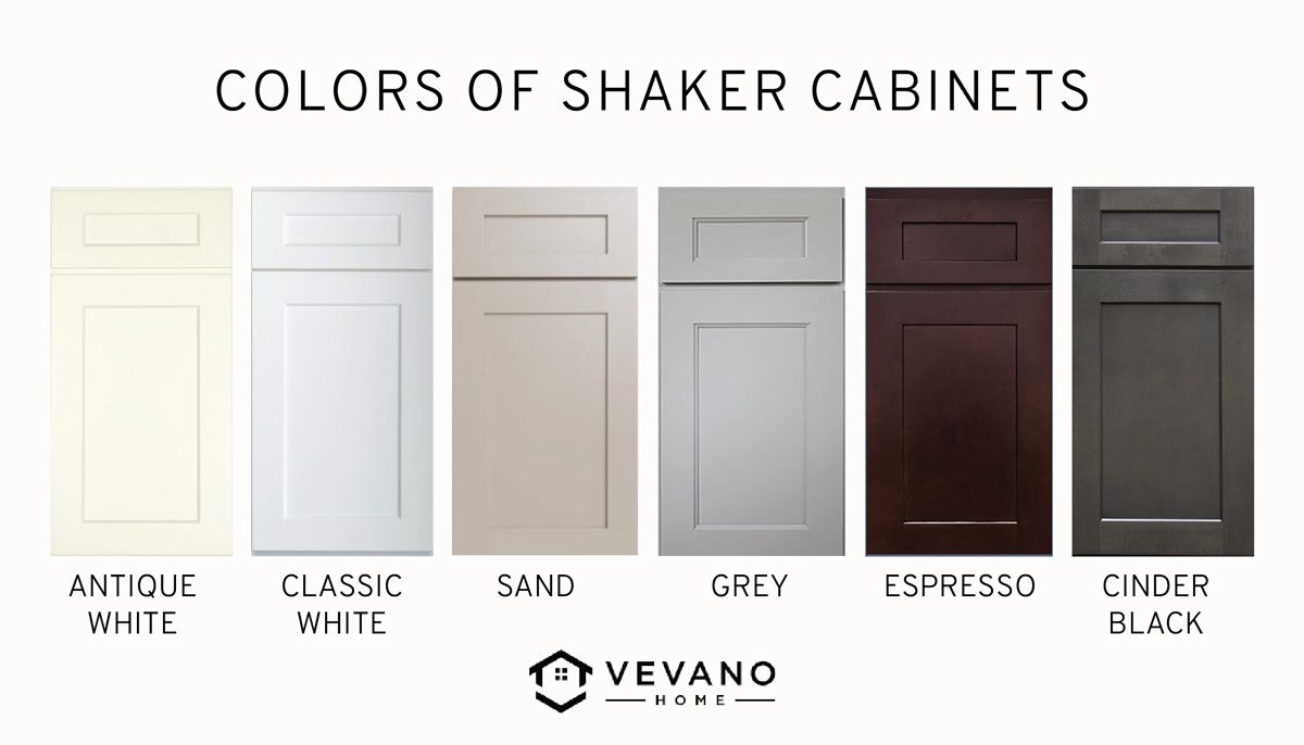 colors of shaker cabinet doors