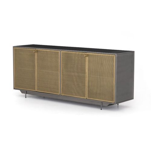 textured boho sideboard