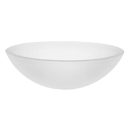 Decolav Anani Tempered Glass Vessel Bathroom Sink in Frosted Crystal