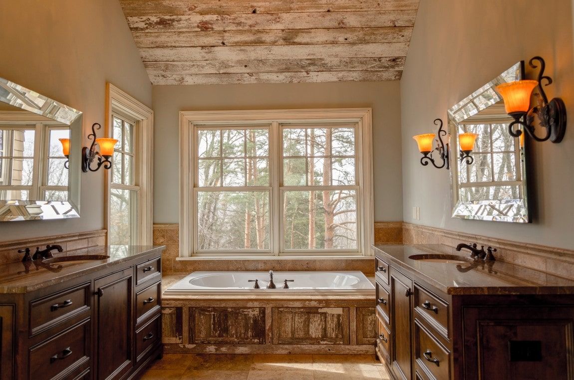 Rustic bathroom