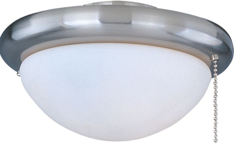 Basic-Max Single Light Ceiling Fan Light Kit in Satin Nickel