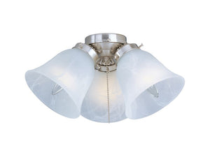 Basic-Max 12' Ceiling Fan Light Kit in Satin Nickel