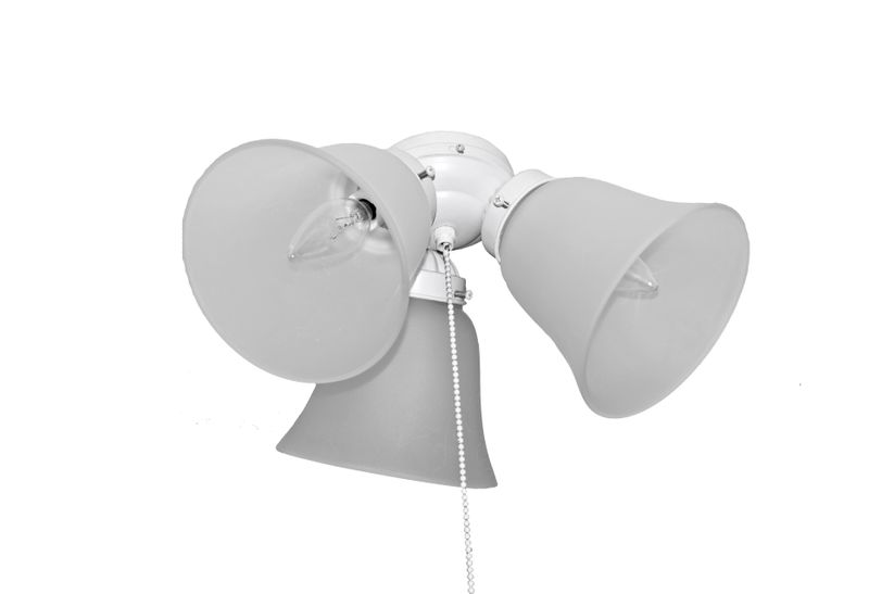 Basic-Max 12' Ceiling Fan Light Kit in Matte White