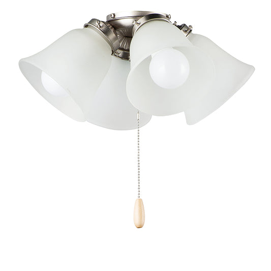 Basic-Max 4 Light Ceiling Fan Light Kit in Satin Nickel
