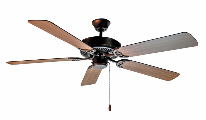 Basic-Max 52' Fandelier with 5 Blades in Oil Rubbed Bronze Walnut and Pecan