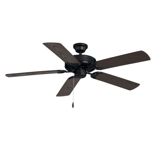 Basic-Max 52" Outdoor Ceiling Fan with 5 Blades in Oil Rubbed Bronze