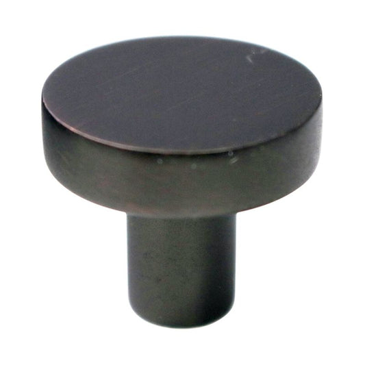 0.86" Wide Modern Transitional Round Flat Round in Oil Rubbed Bronze from Select Collection