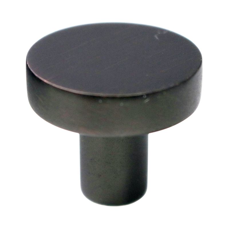 0.86' Wide Modern Transitional Round Flat Round in Oil Rubbed Bronze from Select Collection