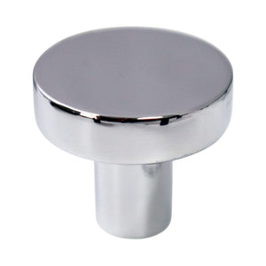 0.86' Wide Modern Transitional Round Flat Round in Polished Chrome from Select Collection