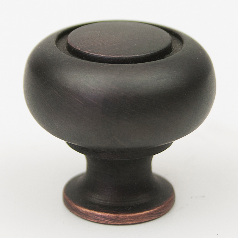 1.13' Wide Modern Traditional Round in Oil Rubbed Bronze from Select Collection